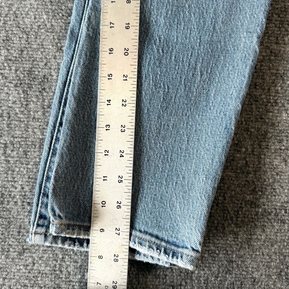Madewell The High-Rise Slim Boyjean Light Wash Denim Size 24 - Picture 6 of 10